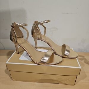 Elegant Michael Kors Gold Strappy Heels